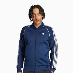 Adidas Dark Blue Zip-Up Jacket Size Small